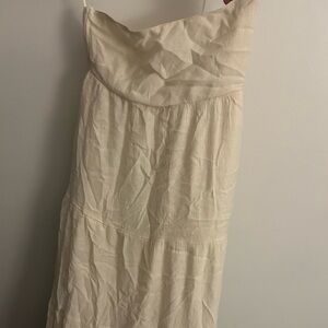 Chic Cream Textured Dress